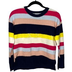 1901 Girls Striped Sequins Sweater Size L 10/12 New Without Tags